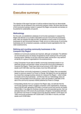 Growth, sustainability and purpose in the community business market in the Liverpool City Region