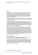Growth, sustainability and purpose in the community business market in the Liverpool City Region Executive summary