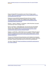 Growth, sustainability and purpose in the community business market in the Liverpool City Region Bibliography