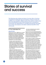 Stories of survival and success