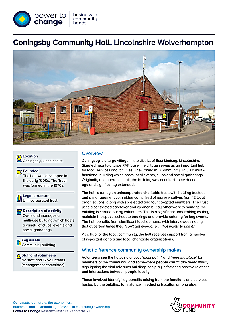 Coningsby Community Hall, Lincolnshire Wolverhampton