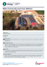 Wilton Community Land Trust, Wiltshire