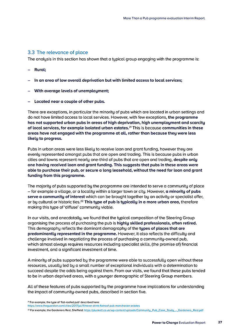 More Than a Pub programme evaluation Interim Report.
