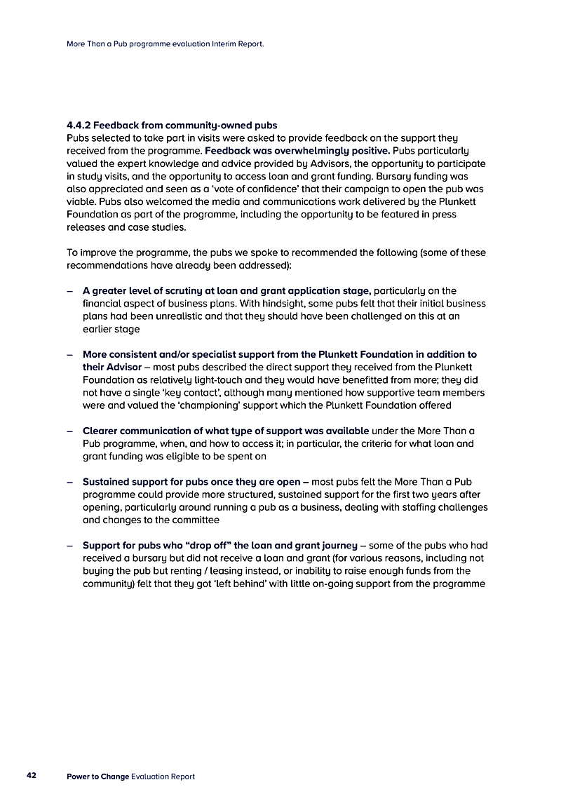 More Than a Pub programme evaluation Interim Report.
