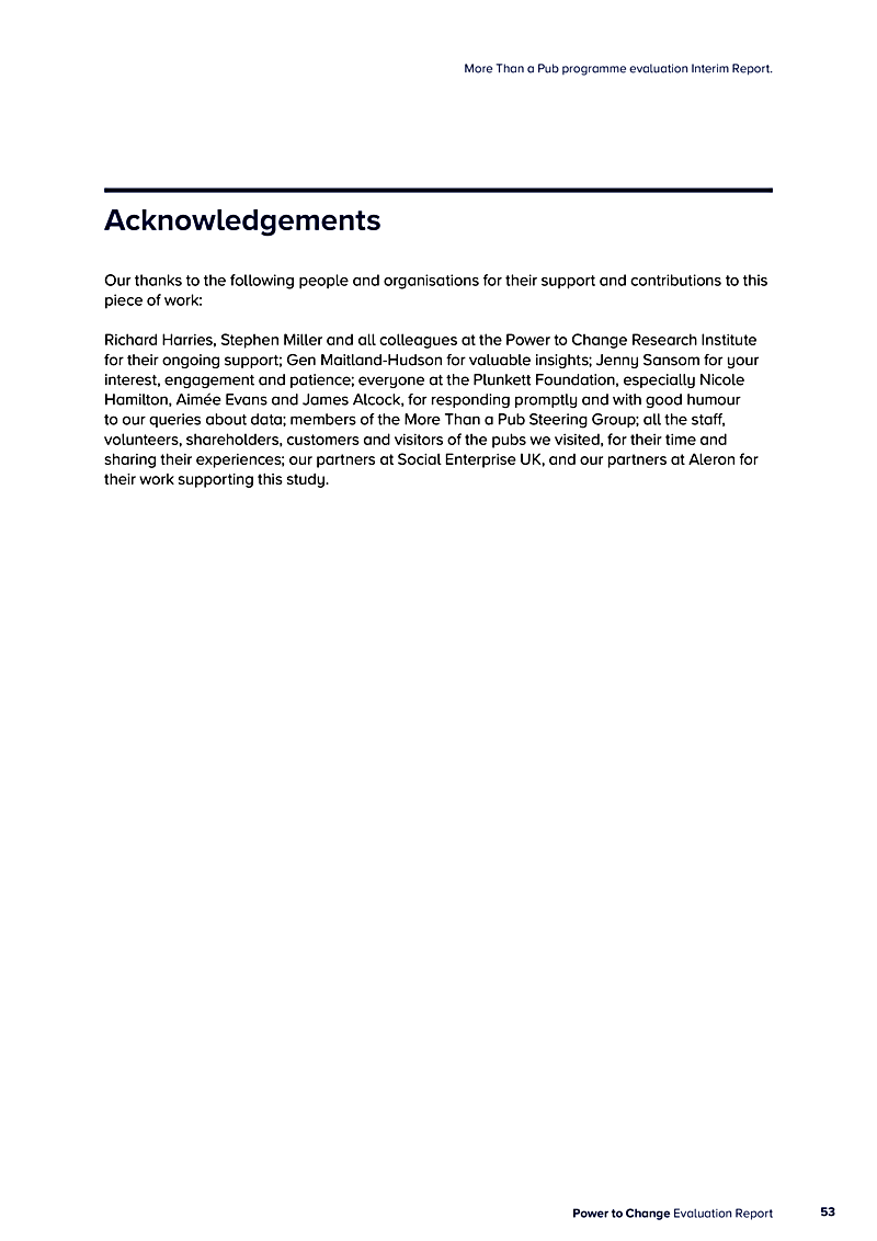 More Than a Pub programme evaluation Interim Report.