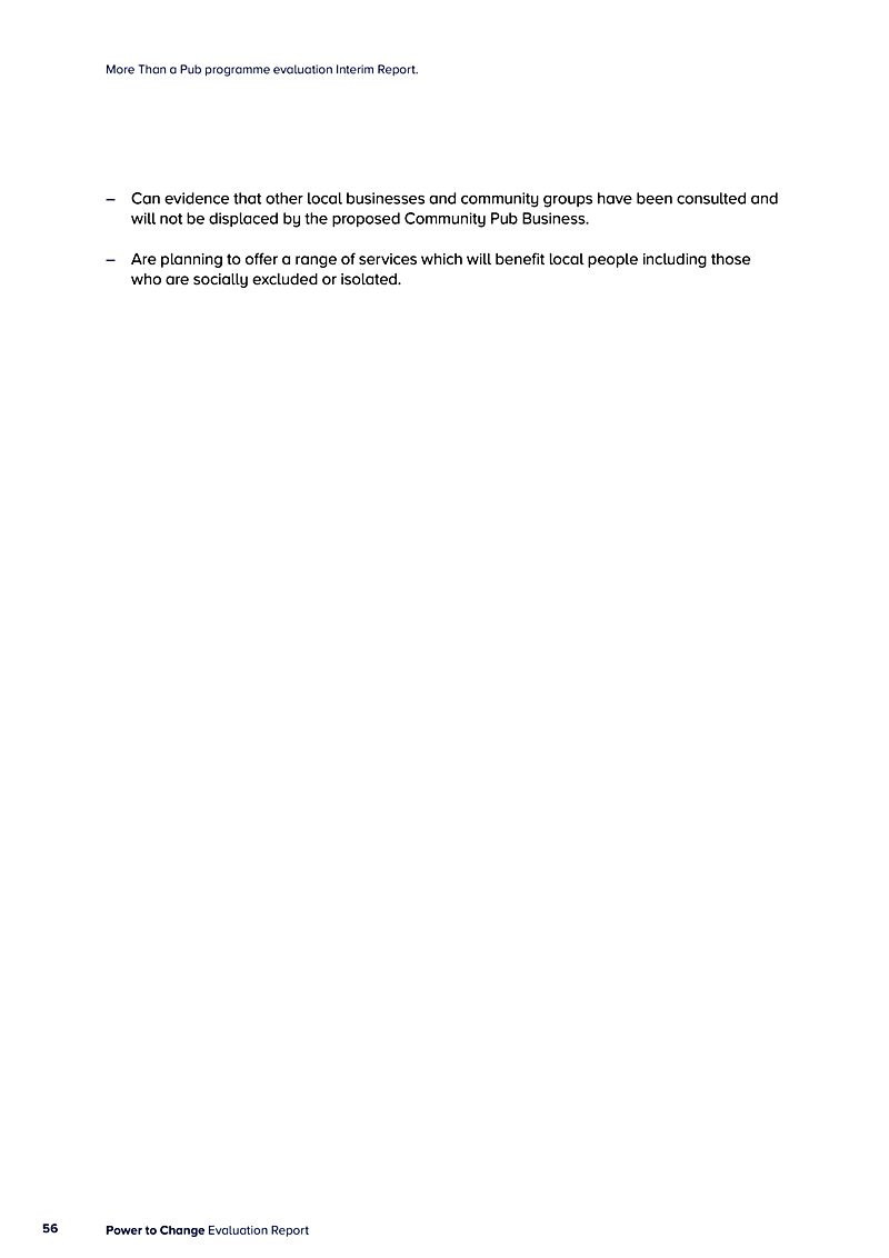 More Than a Pub programme evaluation Interim Report.
