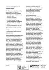 5. Results - the transformation of community libraries