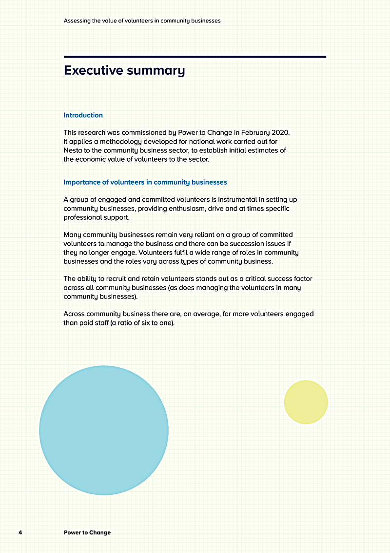 Assessing the value of volunteers in community businesses