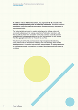 Assessing the value of volunteers in community businesses Executive Summary