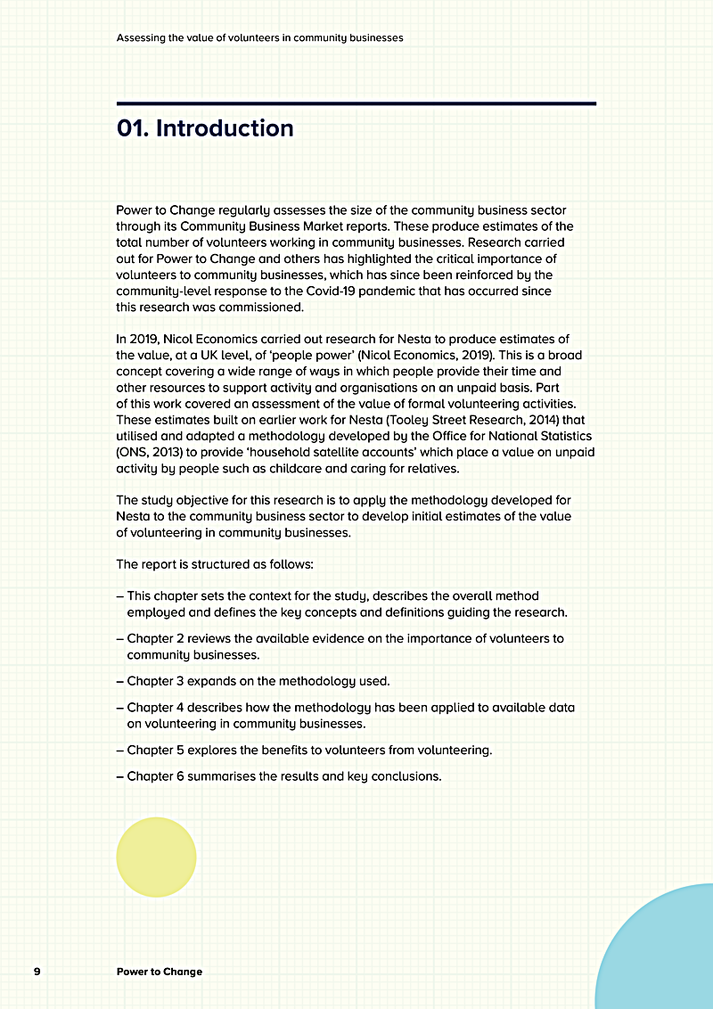 Assessing the value of volunteers in community businesses