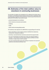Assessing the value of volunteers in community businesses
