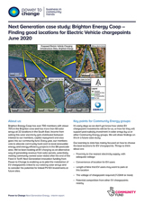 Next Generation case study: Brighton Energy Coop Finding good locations for Electric Vehicle chargepoints June 2020