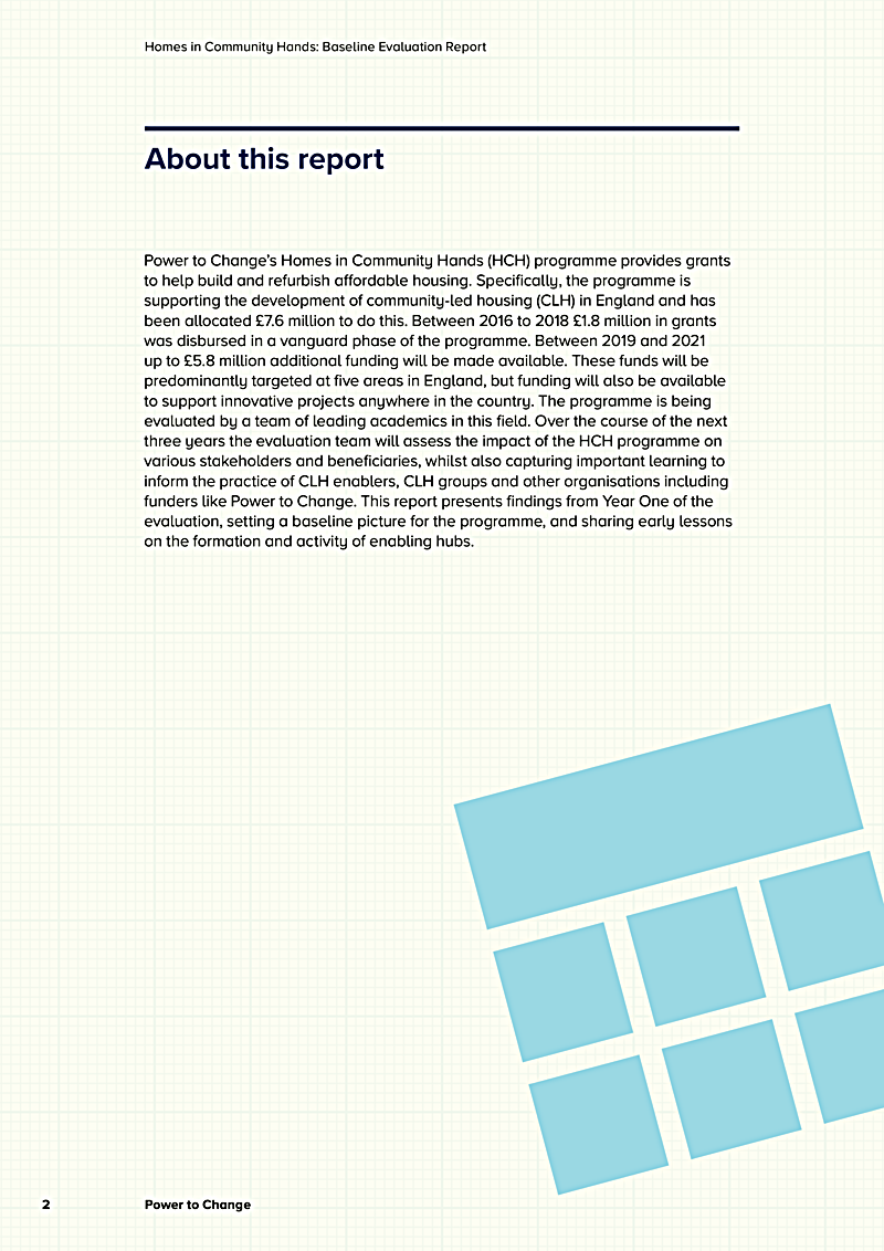 Homes in Community Hands: Baseline Evaluation Report