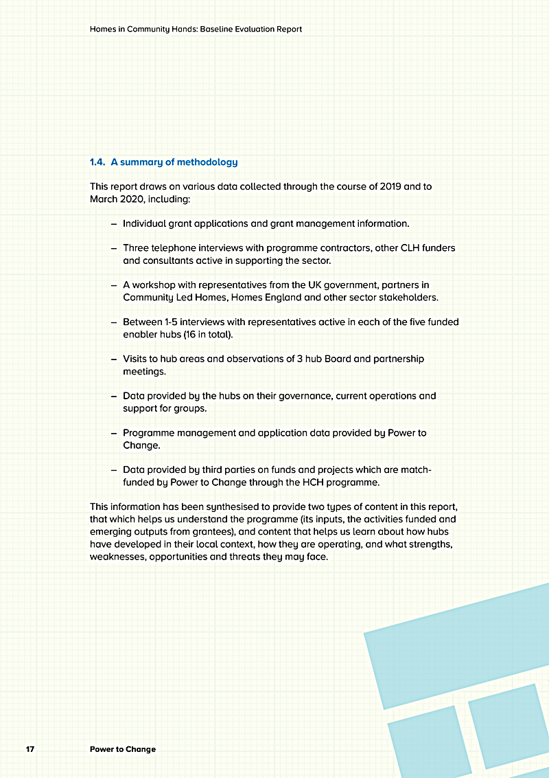 Homes in Community Hands: Baseline Evaluation Report
