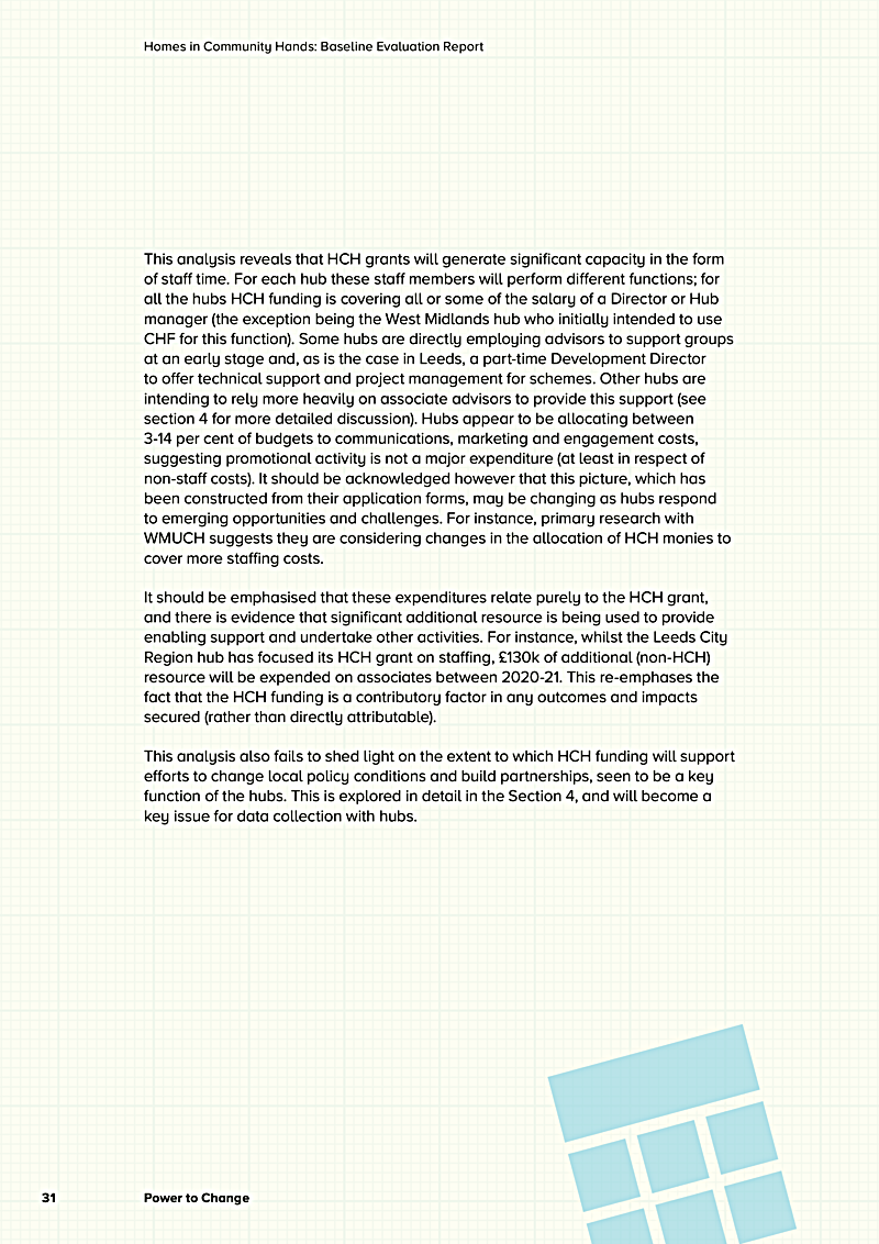 Homes in Community Hands: Baseline Evaluation Report