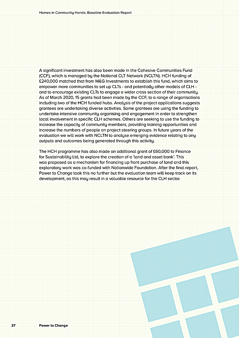 Homes in Community Hands: Baseline Evaluation Report