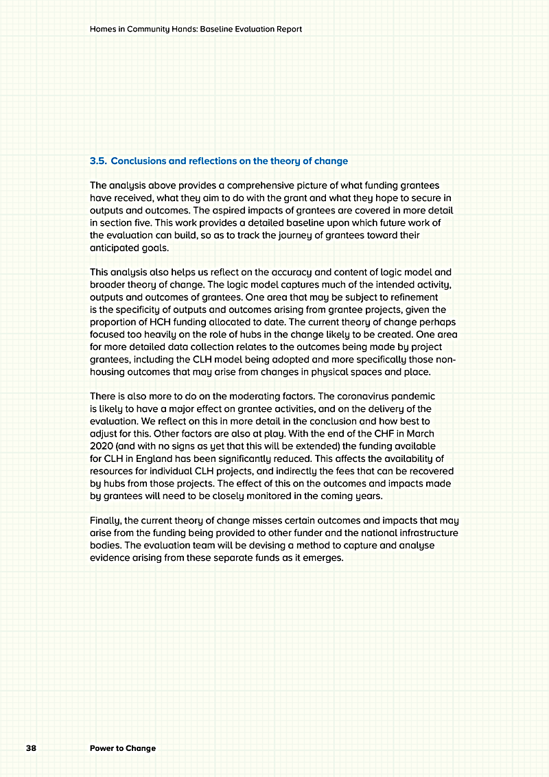Homes in Community Hands: Baseline Evaluation Report