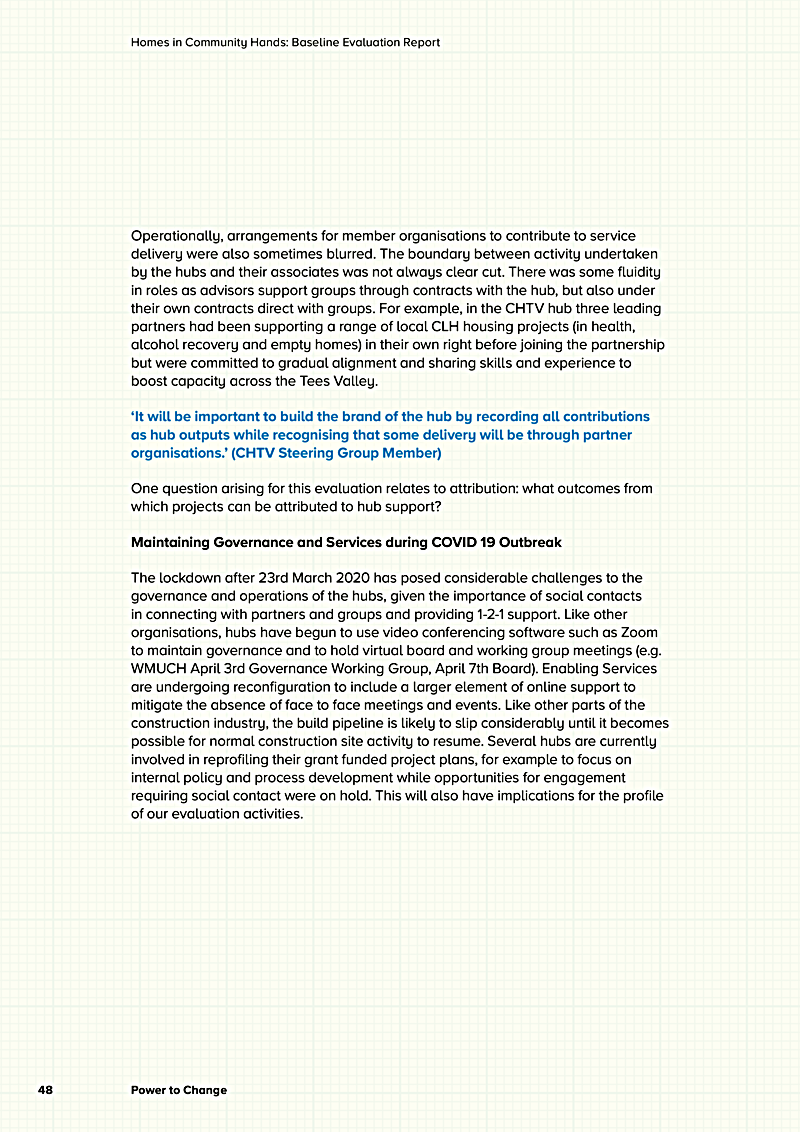 Homes in Community Hands: Baseline Evaluation Report