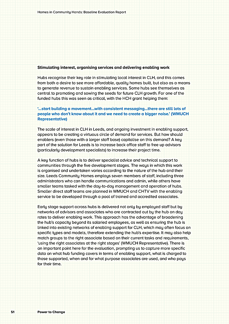 Homes in Community Hands: Baseline Evaluation Report