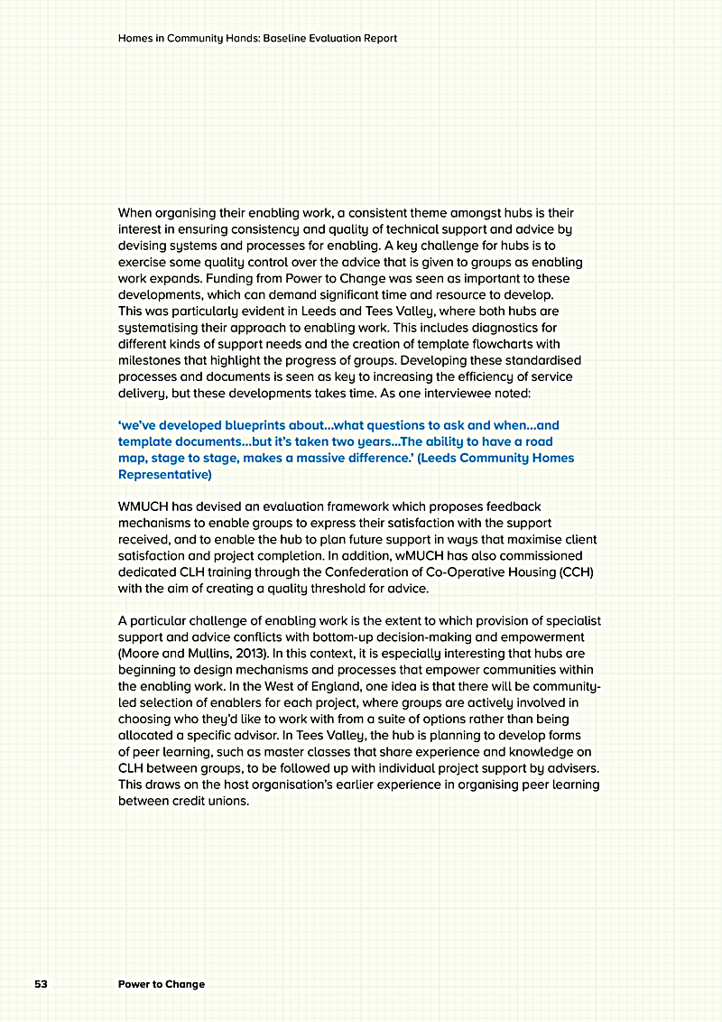 Homes in Community Hands: Baseline Evaluation Report
