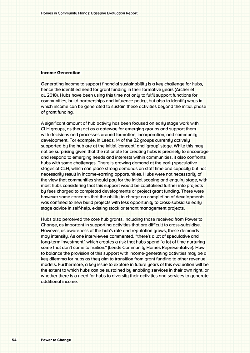 Homes in Community Hands: Baseline Evaluation Report