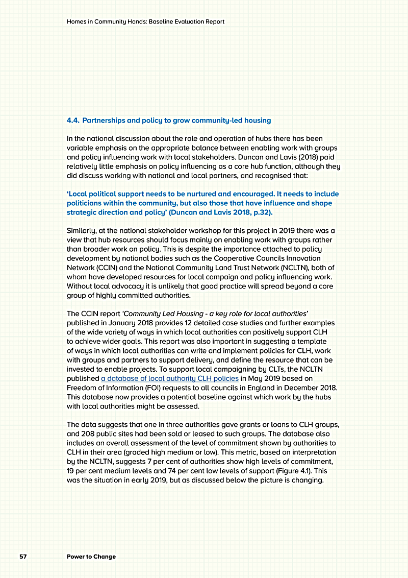 Homes in Community Hands: Baseline Evaluation Report