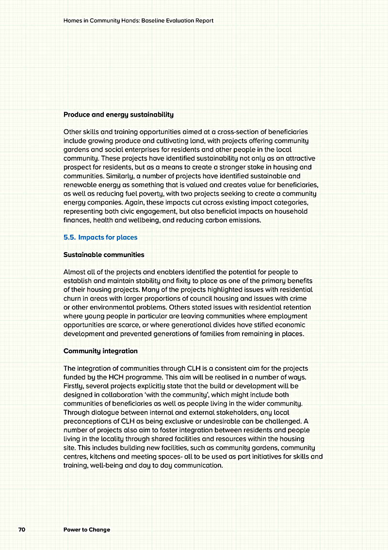 Homes in Community Hands: Baseline Evaluation Report