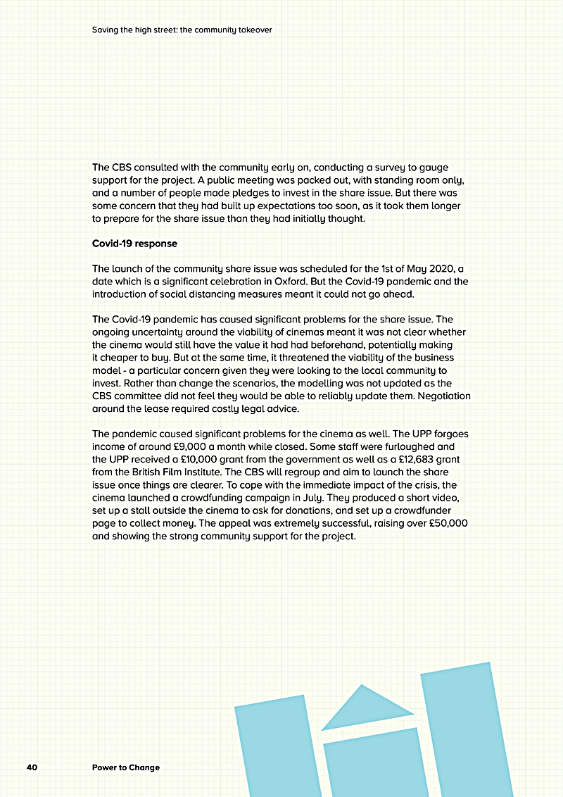Saving the high street: the community takeover