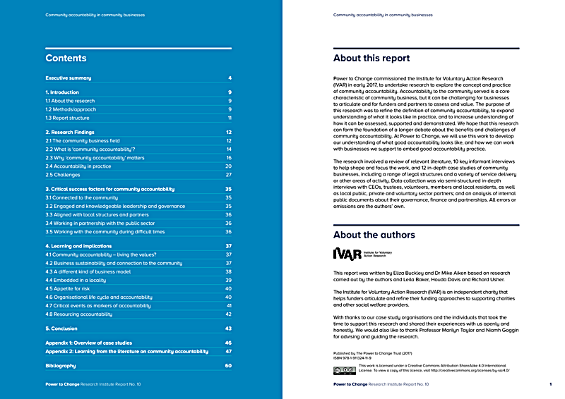 Community accountability in community businesses
