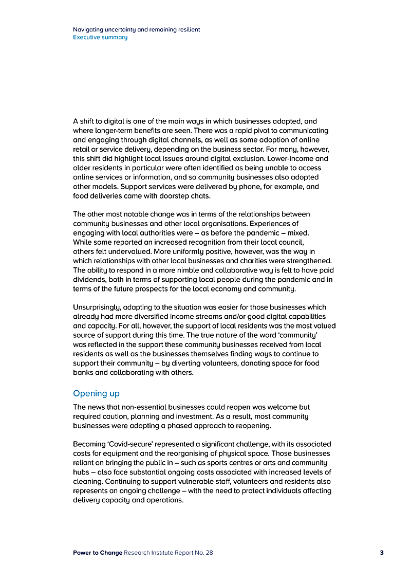 Navigating uncertainty and remaining resilient Executive summary