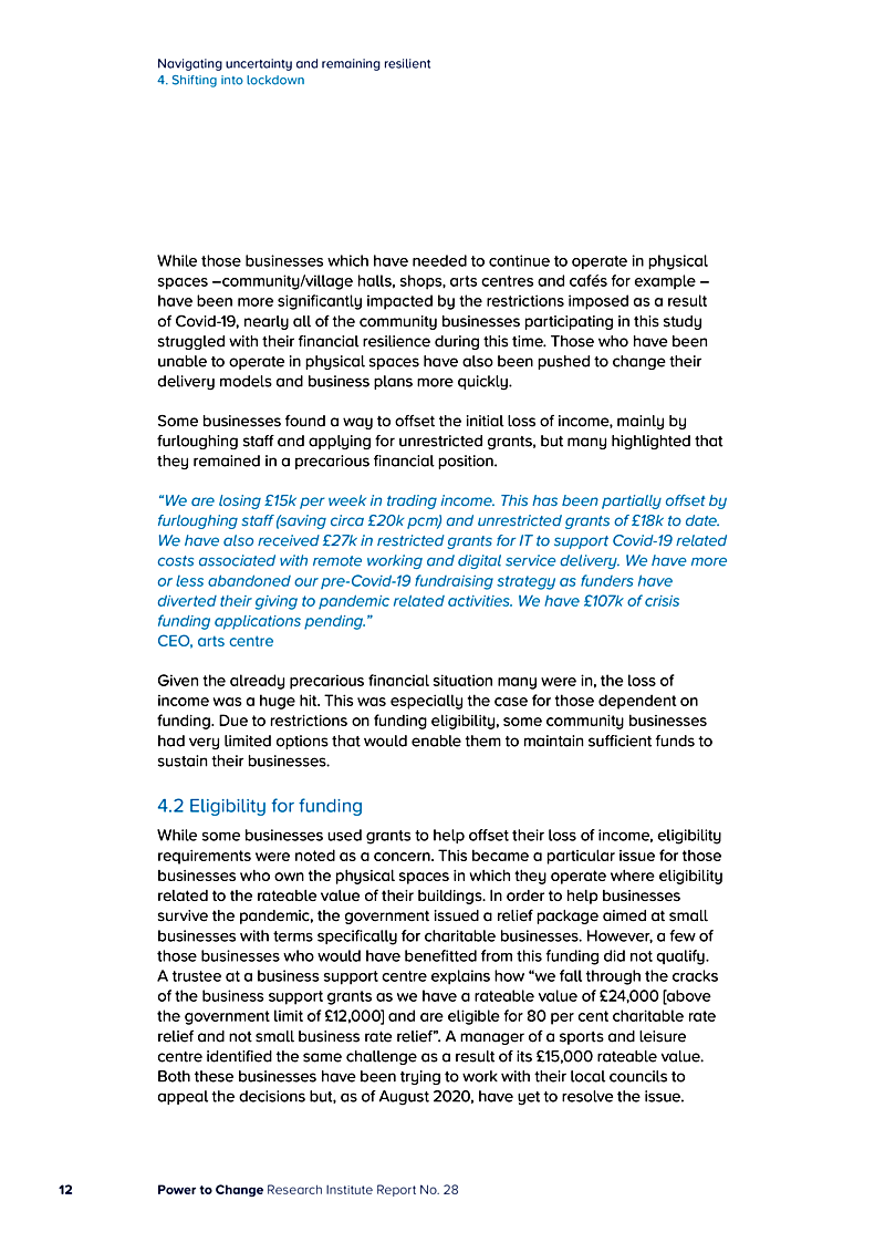 Navigating uncertainty and remaining resilient 4. Shifting into lockdown