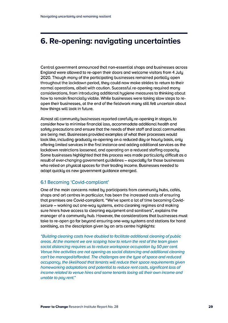 Navigating uncertainty and remaining resilient