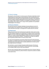 Systematic review of community business related approaches to health and social care 2. Methodological approach
