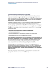 Systematic review of community business related approaches to health and social care 3. Findings of the review