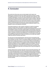 Systematic review of community business related approaches to health and social care