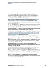 Systematic review of community business related approaches to health and social care Bibliography