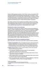 The Community Business Market in 2018 4. Size and scope of the market