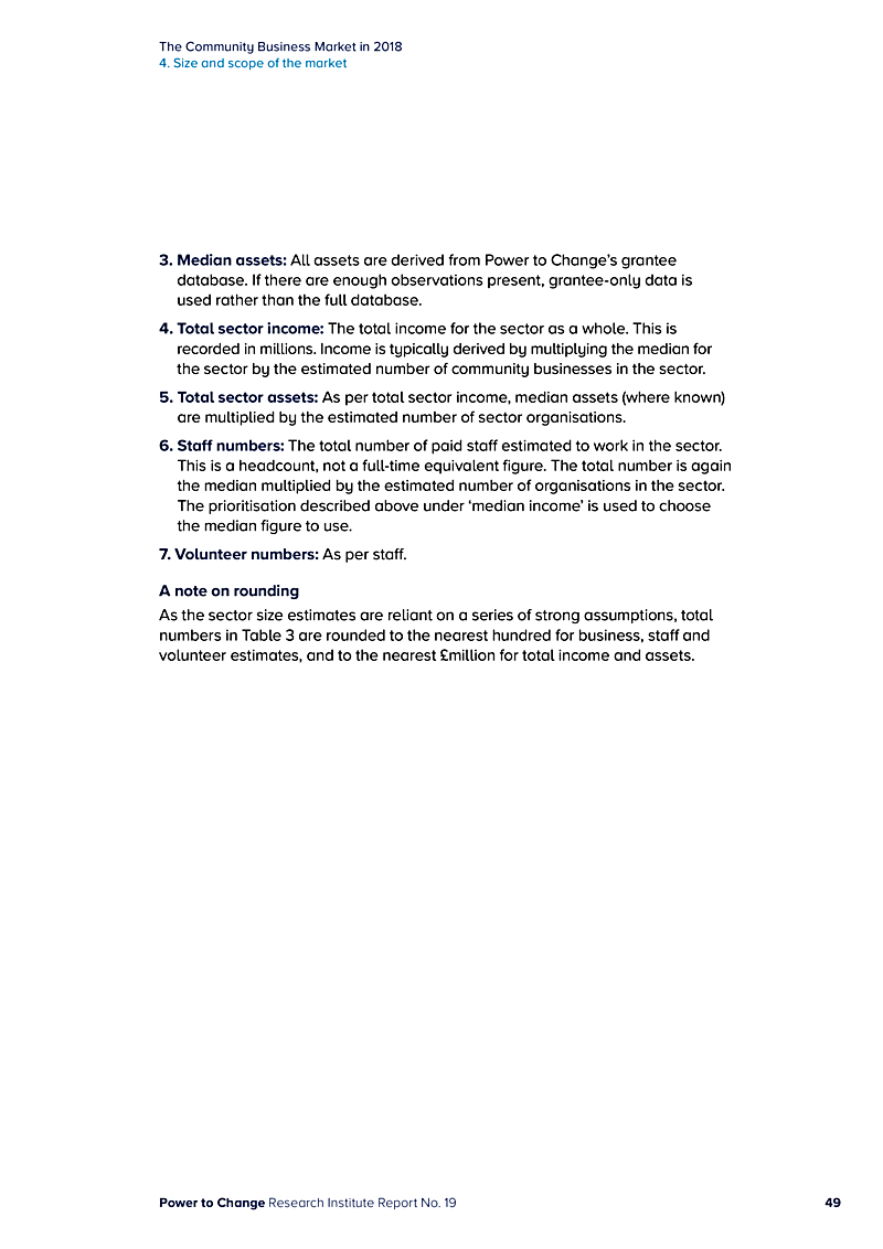The Community Business Market in 2018 4. Size and scope of the market