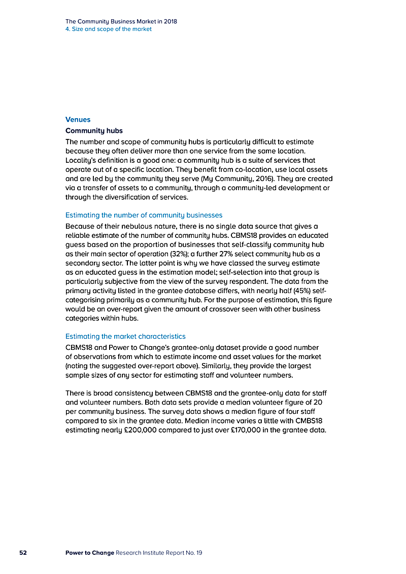The Community Business Market in 2018 4. Size and scope of the market