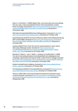 The Community Business Market in 2018 6. Bibliography