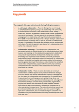 Coordinating community business infrastructure Market Development Evaluation and Learning