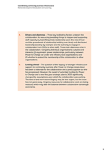 Coordinating community business infrastructure Market Development Evaluation and Learning