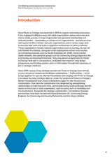 Coordinating community business infrastructure Market Development Evaluation and Learning