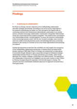 Coordinating community business infrastructure Market Development Evaluation and Learning