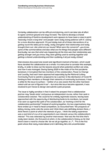 Coordinating community business infrastructure Market Development Evaluation and Learning