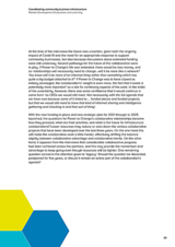 Coordinating community business infrastructure Market Development Evaluation and Learning