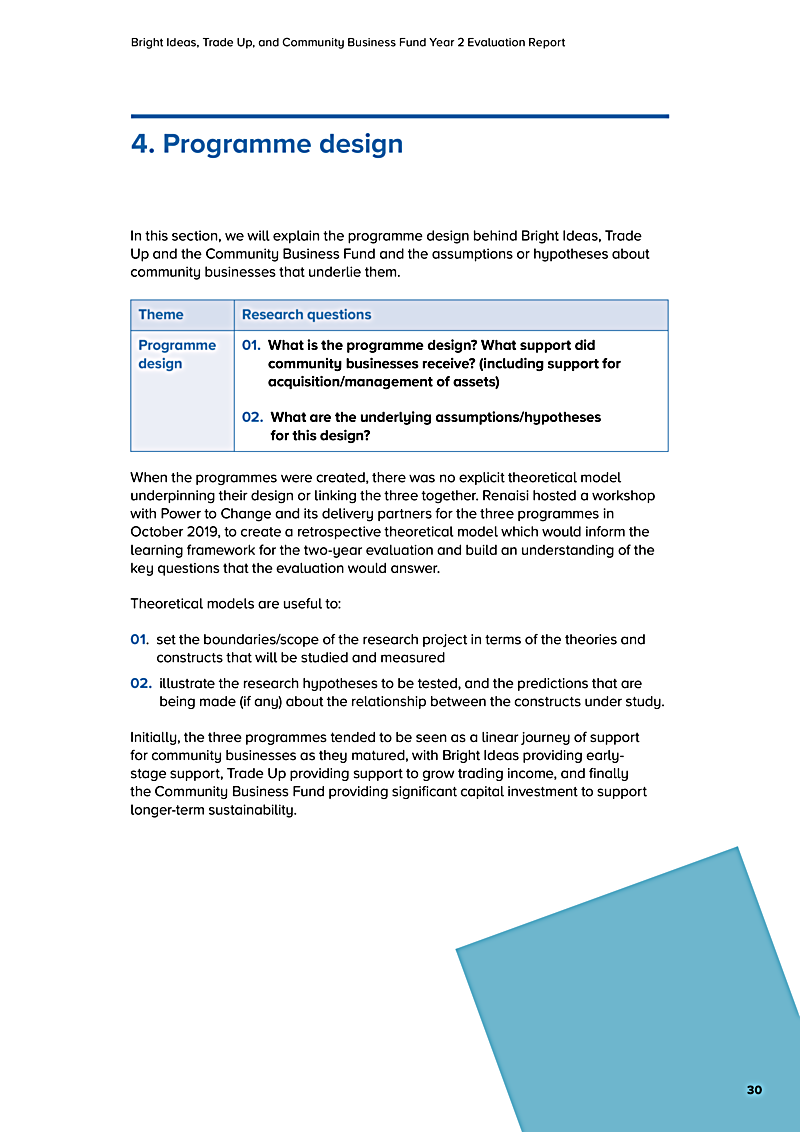 Bright Ideas, Trade Up, and Community Business Fund Year 2 Evaluation Report