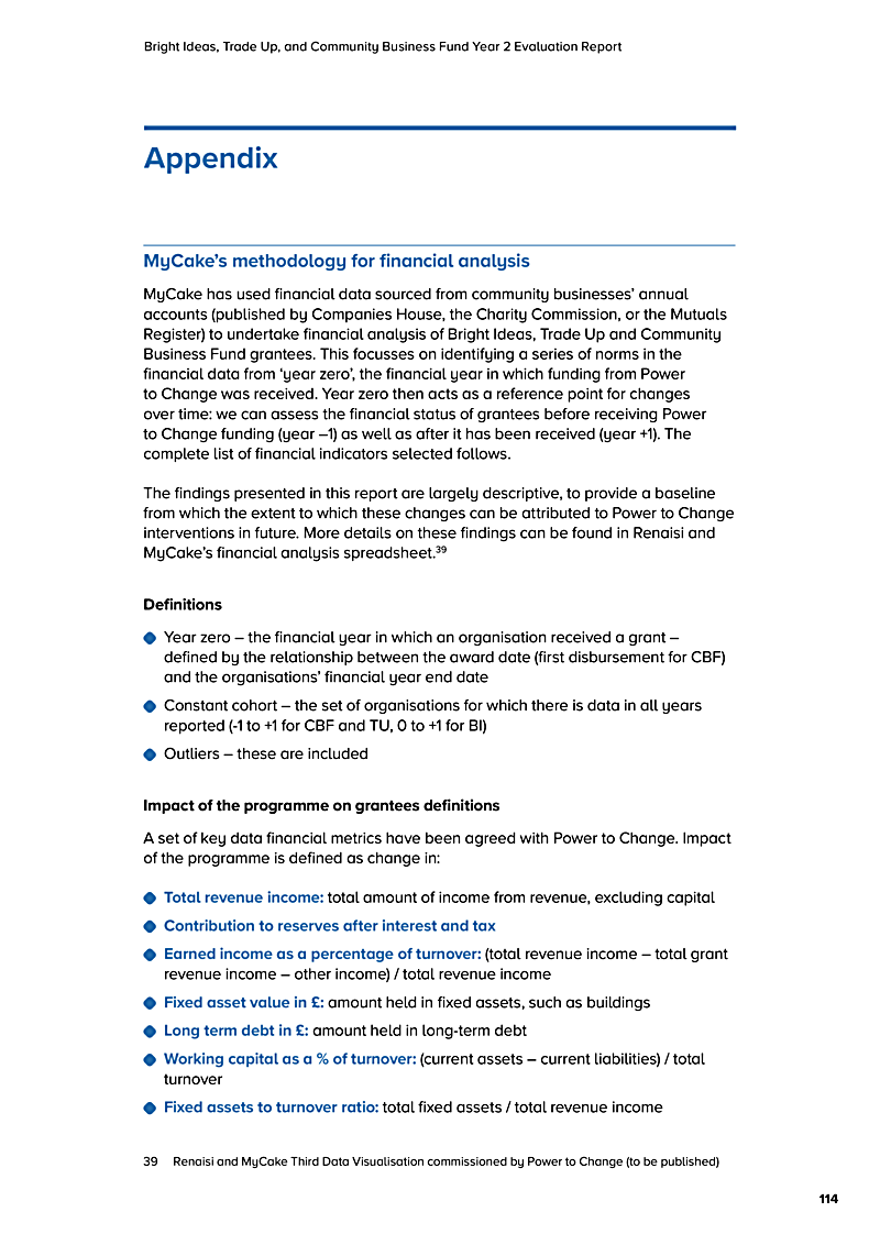 Bright Ideas, Trade Up, and Community Business Fund Year 2 Evaluation Report