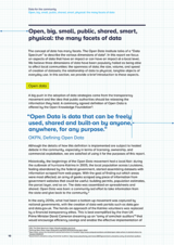 Data for the community Open, big, small, public, shared, smart, physical: the many facets of data