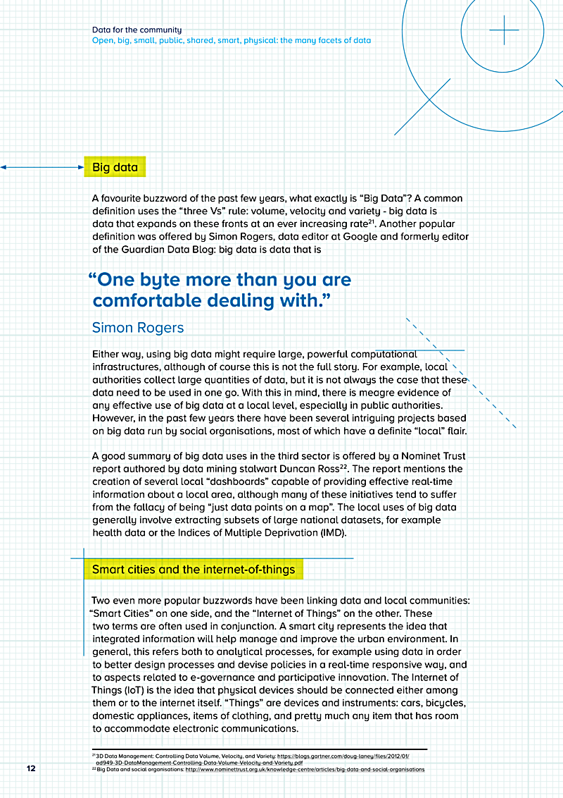 Data for the community Open, big, small, public, shared, smart, physical: the many facets of data